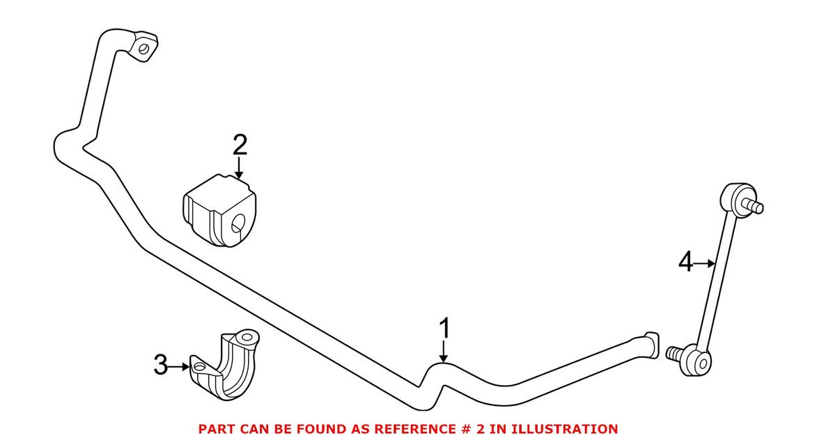 BMW Suspension Stabilizer Bar Bushing - Front 31351094556